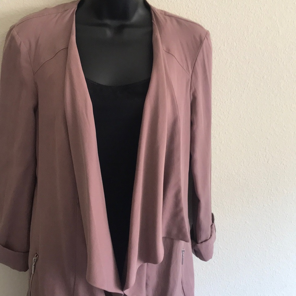 Mauve Duster/ Light Weight Jacket. Size Xs - image 2